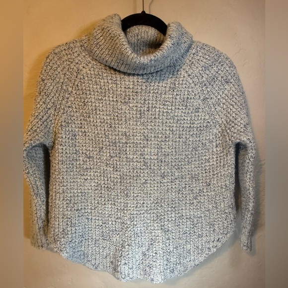 Free People Sweaters - Free People Dylan Tweedy Pullover
Heathered blue grey Size XL wool